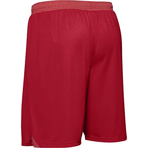 Under Armour Mens Locker 9In Pocketed Short Red Medium #TOP1