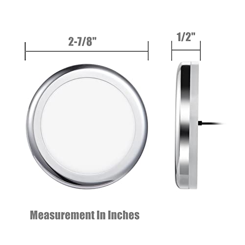 Acegoo Rv Boat Led Ceiling Light 4 Pack Surface Mount 12 Volt Puck Lights For Campers, Motorhomes, Trailers, 5Th Wheels, Yachts Interior Lighting (Warm White) #TOP6