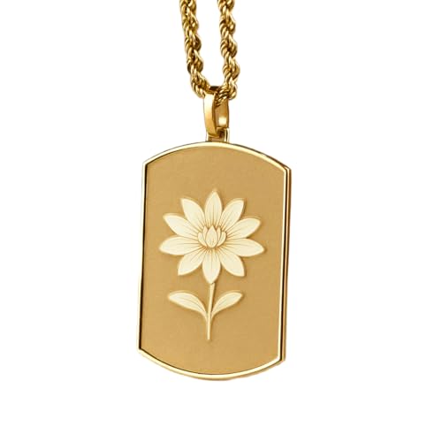 Collier fleur de lys argent et or LKBEADS chaîne corde mixte LK_PNDN_0929