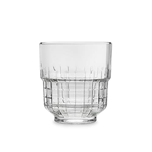 Libbey TarQ Drinking Glass 355 ml / 35.5 cl Set of 6 Stackable Dishwasher Safe