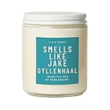 CE Craft - Smells Like Jake Gyllenhaal Scented Candle - Iced Vanilla Woods Scent - Gift for Her, Jake Gyllenhaal, Girlfriend, Celebrity Prayer Candle