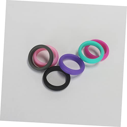 Anillos de caucho para bodas y yoga 6 pcs miniatura 7