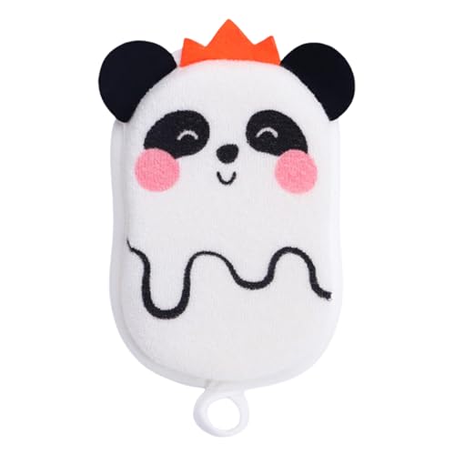 Esponja de baño suave para bebé para una limpieza suave, bonito diseño de animales de dibujos animados, cepillo de baño para bebés de 0 a 3 años, esponja de dibujos animados