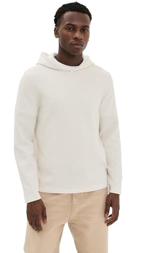 Vince Men's Varigated Striped Double Face Hoodie