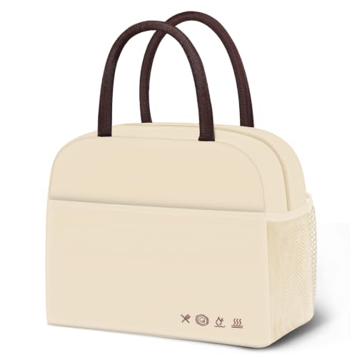 DALINDA Lunch Bag Lunch Box for Women Men, Insulated Lunch Bags Water-Resistant Cute Cooler Lunch Tote Bag, Reusable Large Capacity for Work Travel Picnic