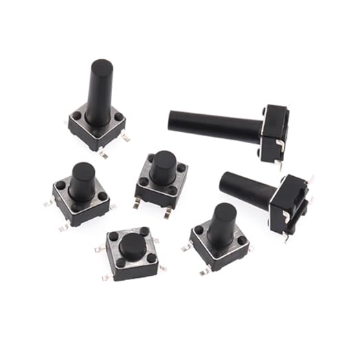 Tact push button switch 6x6x10 SMD de 4 pines microinterruptor para placas electrónicas 2