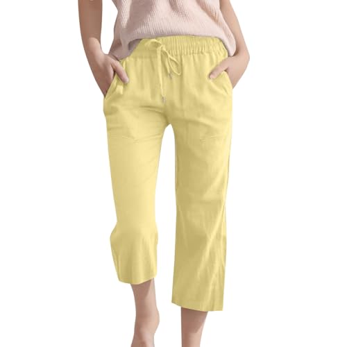 Boys 3/4 Straight Wide Leg Pants Solid Color High Elastic Waist Trousers with Pockts Y2k Streetwear