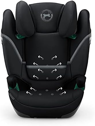 Cybex Gold Solution S2 i-Fix Child's Car Seat, For Cars With and Without ISOFIX, Group 2/3 (15-50 kg), From Approx. 3 to 12 Years, Deep Black
