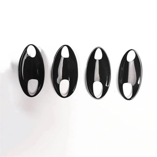 Manija de puerta exterior en ABS negro: moldura elegante y cubiertas de cuenco para X5 2019-2021