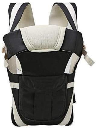 Adjustable Hands Free 4 in 1 with Safety Belt Child - Black Baby Carrier (Black, Front Carry Facing in)-image-38