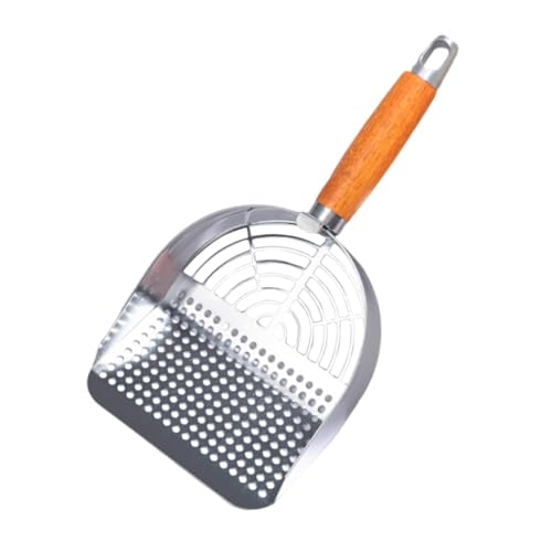 Baoblaze Stainless Steel Cats Litter Scoop Mesh Mesh Scooper Cat Litter Sifter for Puppy, Hole Type