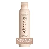 Athena Club Full Body Deo Natural Deodorant Dry Spray for Women, Aluminum Free 360 Degree Whole Body Deodorant, 24 Hour Odor Protection, No Residue, Golden Vanilla Scent, 4 oz