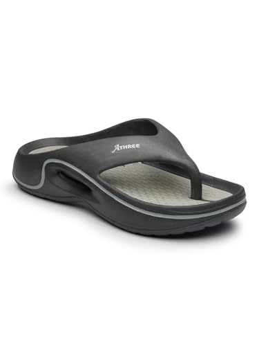 Image of ATHREE Slippers for Man Chappal Daily use Casual Slipper for Mens | Flip Flops for Men | Stylish Gents Sleeper Lightweight & Comfortable Pack of 1