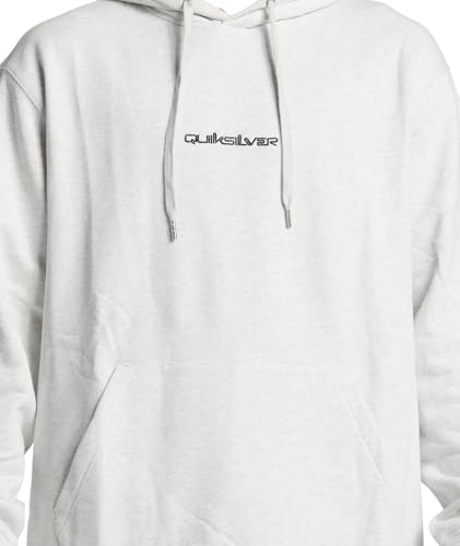 Quiksilver - Mens DNA Omni Logo Hoodie, Color White Marble Heather, Size: Large4