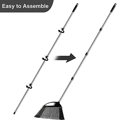 Grarend 4-Section Spin Mop Replacement Head Handle, Compatible With Ocedar Mop Handle For Easywring Mop Refills, 2.5-To-5 Foot Easy Cleaning Floor Head Mop For Floor Cleaning (American Screw) #TOP2