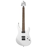 Donner Solid Body Guitarra eléctrica (metal, 39 pulgadas, con pastillas H-H, cuerdas, correa, cable, amortiguador de cuerdas para los amantes de la música rock, DMT-100 (Blanco mate)