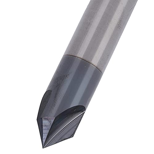 Image of 3 Flute 90 Chamfer End Mill, Tungsten Steel Milling Cutter Bit, High Hardness Cnc Polishing Carving Tools for Chamfering, Deburring (D4*90*50L), ANKROYUdey8zx45hg-16