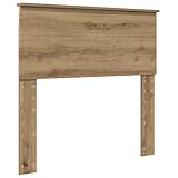 vidaXL Cabecero Roble Artesanal 90 cm Madera contrachapada, fácil de armar