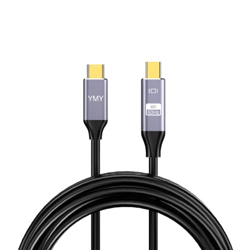 YMY USB C (The Source) to Mini Displayport Cable, 4K 60Hz 6ft USB Type C (Thunderbolt 3) to Mini DP Video Convert Cable Support Screen Mirroring Mode & Extend Mode, Not-Bidirectional