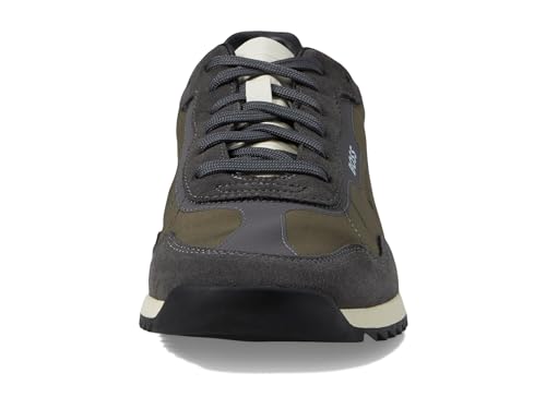 Image of BOSS Men's Zayn Low Profile Suede Leather Two Tone Sneaker