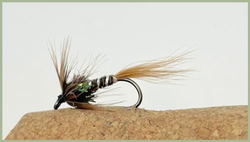 12 BARBLESS Crunchers Trout Flies Black & Olive Choice of sizes, excellent nymph pattern (Mixed) - Image 2
