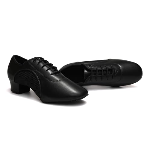 Women Latin Dance Shoes Lace-up Ballroom Modern Salsa Practice Teaching Rhythm Professional Performance Dance Shoes, Model LHD-28014