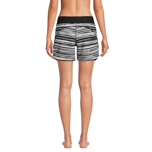 Lands' End Women's 5" Quick Dry Elastic Waist Board Shorts Swim Cover-up Shorts2