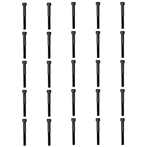 Atomik 3/8 x 3 inch Long Alloy Steel Bolts 25 Pack Durable Hardware for Rock Climbing Holds 3/8-16 Socket Head Allen Bolt Designed for Indoor Use Wall Supplies