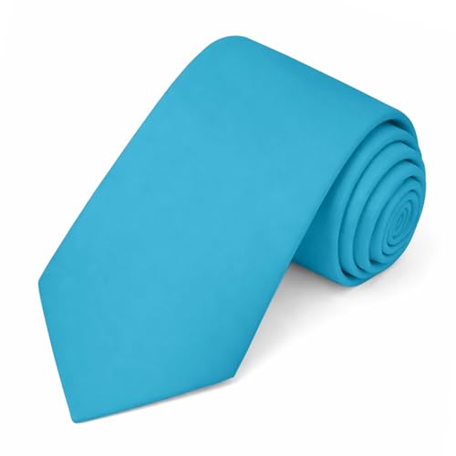 Image of Jacob Alexander Solid Color Mens Tie - Soft-lined Necktie - Timeless Formal Look for Weddings and Business - (Regular Size)