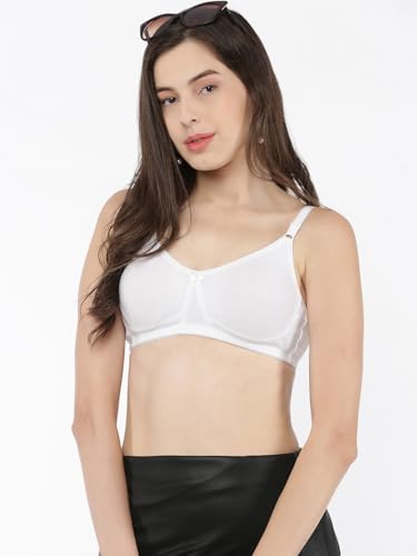 Image of Softline Women's Cotton Rich Wire-Free Non-Padded Molded Bra Combo | Full Coverage & Breathable Comfort | Lightweight, Skin-Friendly Everyday Wear (Pack of 2)