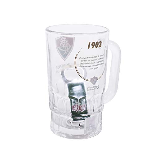 Caneca Vidro 330ml Com Abridor - Fluminense