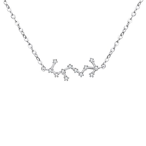 BriLove 925 Sterling Silver Necklace -Scorpio Constellation Zodiac 12 Horoscope ...