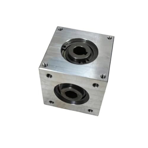 Gearbox Bevel Gear Angle Reducer 42x42x42mm Single Output Shaft Commutator 1 to 1 Transmission Steering Gearbox Steering Direction