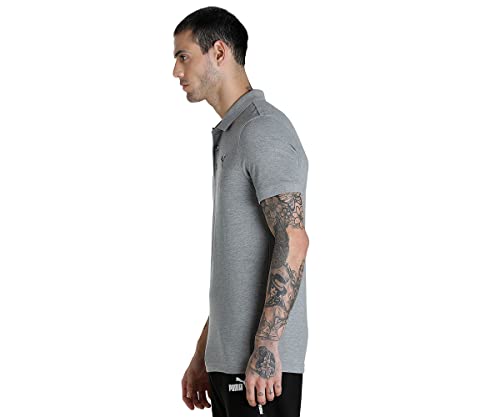 Image of Puma Men's Active ESS Polo T-Shirt | Casual and Comfortable Cotton Solid Regular Fit Polo for Men | Ribbed Collar | Ideal for Golf, Travel, Office & Everyday Comfort