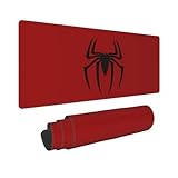 Keebik Gaming Mouse Pad, Spider Red Pattern Mouse Pad 11.8x23.6Inch Large Extended Computer Mouse Mat Keyboard Full Desk Mousepad for Gaming, Office, Home