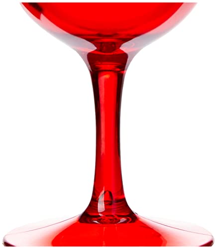 Taça Cerveja Fun, 300 ml, Vermelho Transparente, Coza