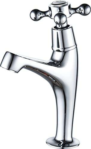Robinet de Lave Mains Haut (eau froide uniquement) Rétro Chromé FEDLEEN by Eurosanit