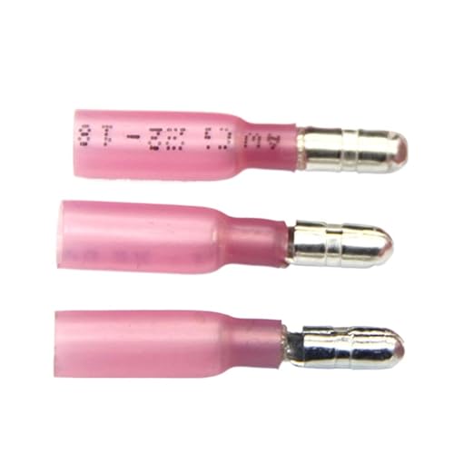 Terminal à balle thermorétractable mâle rouge AWG 22-18 pour réparer vos circuits auto