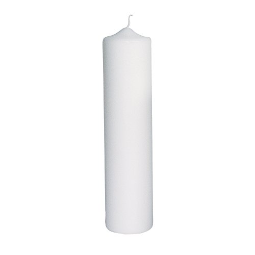 Rayher bougie-pilier à décorer 100 % paraffine, 25 cm x 6cm ø, blanc, 3119200