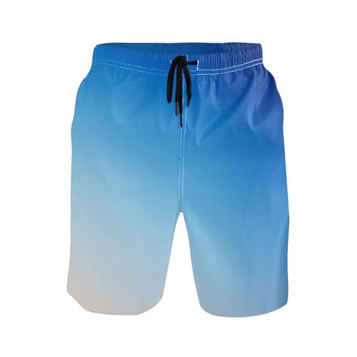 Short de bain pour hommes bleu dégradé moderne et respirant pour la plage
