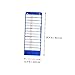 HOMSFOU Organizador de Horario con Tarjetas Reutilizables de Clase para Planificación Escolar Pocket Chart para Estudiantes Imagen de HOMSFOU Organizador de Horario con Tarjetas Reutilizables de Clase para Planificación Escolar Pocket Chart para Estudiantes