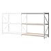 Global Industrial Extra High Capacity Bulk Rack With Wood Decking, Add-On Unit, 96"W x 18"D x 72"H