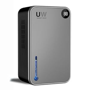 Deshumidificador UW Smart RX02 – Deshumidificadores de Humedad Silencioso y Eléctrico, Antihumedad Armarios, Modo Noche, Deshumidificador para Interiores de 15 a 35 m2, Antihumedad para el Hogar