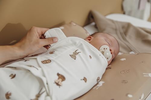 MEYCO Pucktuch 2er Pack 0-3M. Swaddle 1,0TOG Neugeborene Forest Animals – Ansicht 5