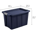 Sterilite Latching Tuff1 Tote Containers w/Lids, 30 Gallon, 4-Pack - Image 3