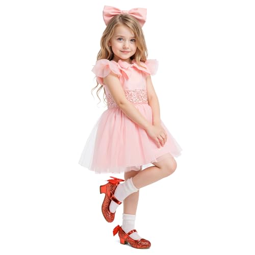 Image of K KomForme Girls Dress Shoes Toddler Glitter Mary Jane Heels