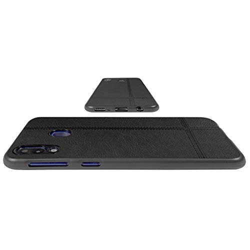 Image of Back Cover for Samsung Galaxy M20 (Leather | Black)