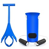 Jellas 4.0 Inch Wide Sock Aid Kit - Long Rope Assist Device for Seniors, Limited Mobility, Post-Surgery | No Bend Sock Helper & Remover | Easy On/Off Socks Tool (Blue)