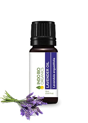 Lavender Essential Oil For Healthy Hair, Nourished Skin, 15ml Lavender Oil For Aromatherapy & Stress Relief,100% Authentic & Undiluted Oil For Body Relaxation.