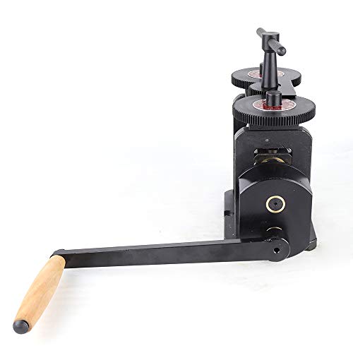 Manual Combination Rolling Mill Machine Jewelry Press Tabletting Jewelry DIY Tool Jewelry Repair Machine For Metal Sheet Wire Rolling (130mm, Black)